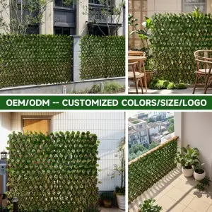 Expandable Faux Ivy Fence Privacy Screen for Patio Outdoor Balcony Bedroom Decor