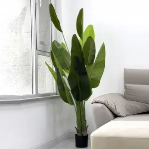 Bird of Paradise Plant Traveller Palm plastic trees 160CM artificial traveler banana Ravenala madagascariensis tree