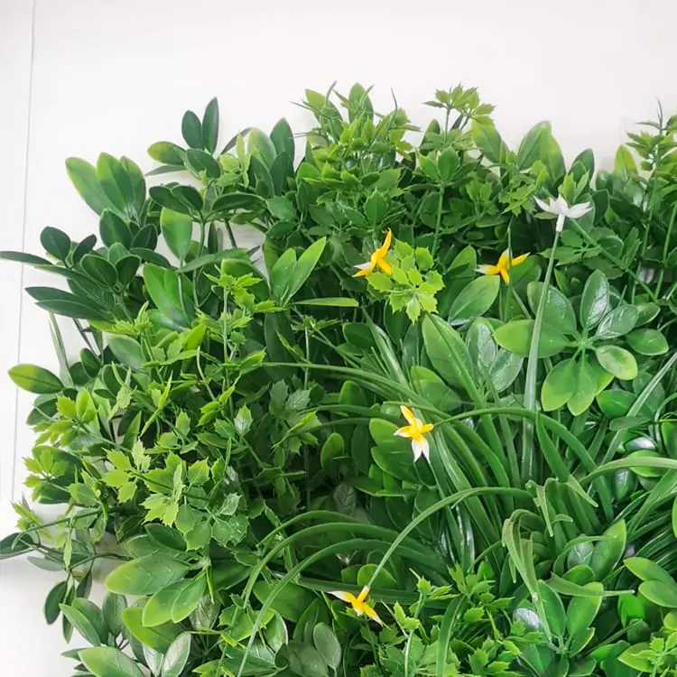 Artificial Grass China - Wholesale decorative green artificial plant wall boxwood hedge for green outdoor wall – Deyuan