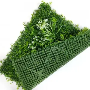 Vertical Garden Wall For Indoor Outdoor Decor UV Protection Plastic High Quality Green Plant Panels Tropical flavour