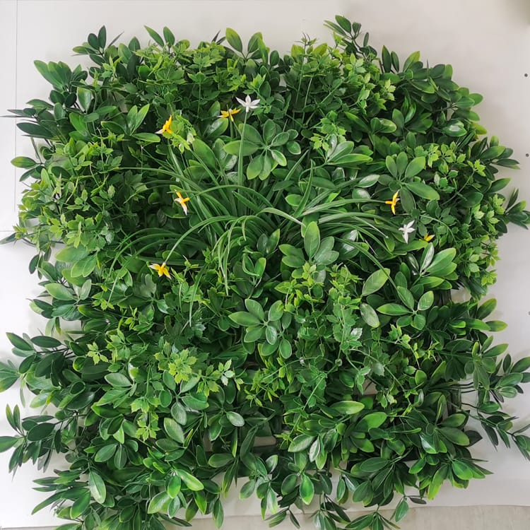 Artificial Grass China - Wholesale decorative green artificial plant wall boxwood hedge for green outdoor wall – Deyuan Featured Image