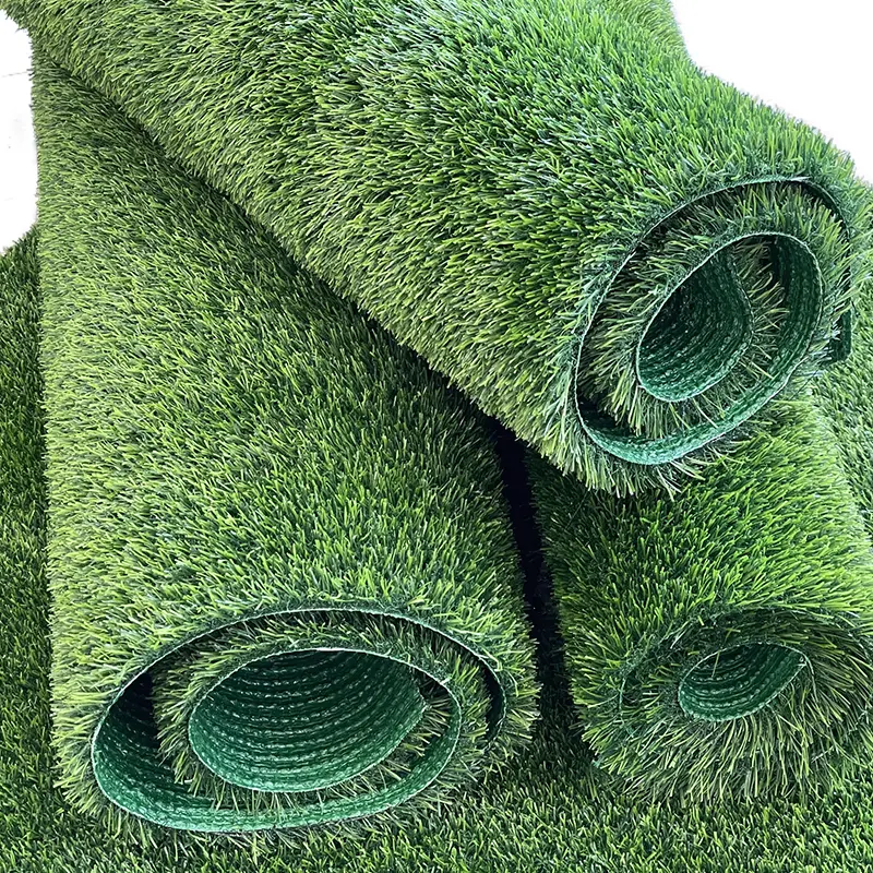 Customized Sizes Artificial Grass Turf Indoor Outdoor Garden Lawn Landscape Balcony Synthetic Turf Mat – Thick Fake Grass Pet Pad Featured Image