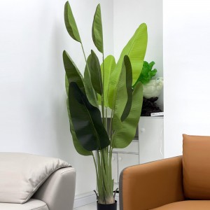 Bird of Paradise Plant Traveller Palm plastic trees 160CM artificial traveler banana Ravenala madagascariensis tree