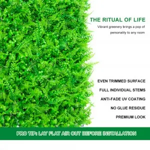 Care Free Artificial Hedge Boxwood Panels Green Plant Vertical Garden Wall For Indoor Outdoor Decoration