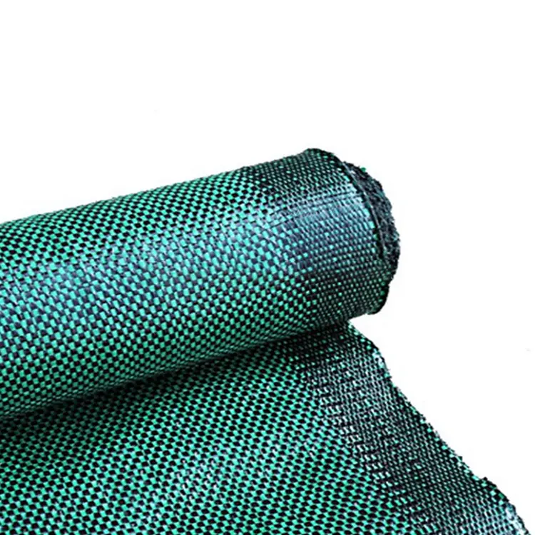 grass prevention Black and Green PP woven fabric weed mat (1)