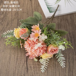 Wedding Tabletop Home Decor Artificial Bouquet Artificial Rose Artificial Silk Flower