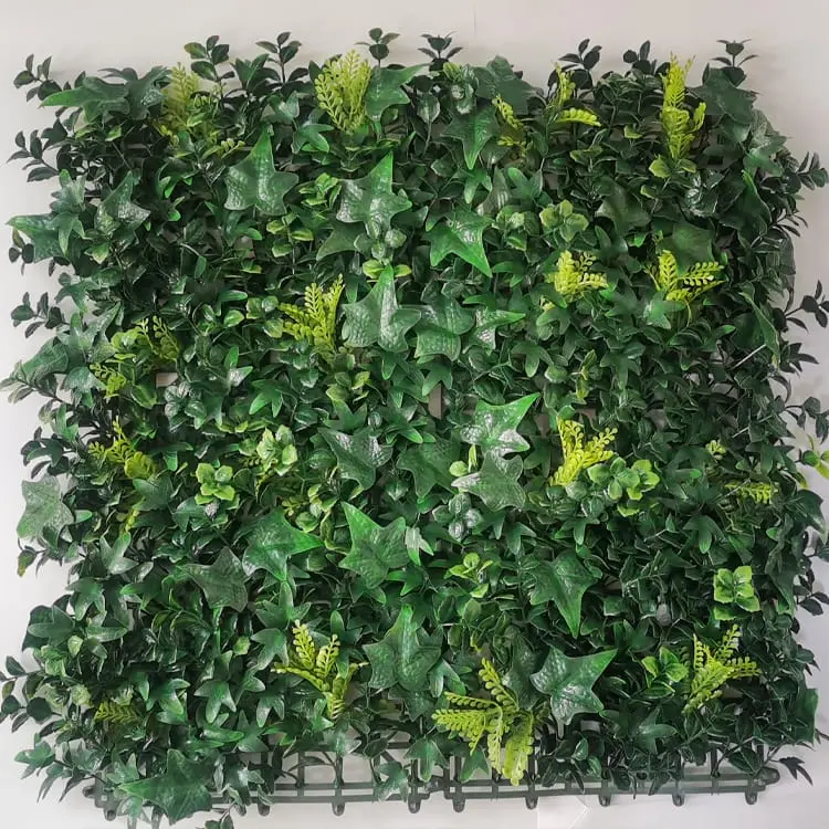 Artificial Turf Carpet - Anti-Uv Plastic Artificial Hedge Boxwood Panels Green Plant Vertical Garden Wall – Deyuan Featured Image