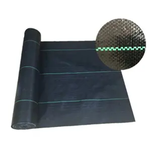 grass prevention Black and Green PP woven fabric weed mat
