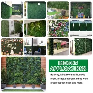 Home Backdrop Decor Simulation Milan Grass Outdoor Flower Plant Grass Wall