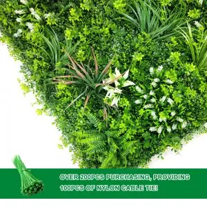Vertical Garden Wall For Indoor Outdoor Decor UV Protection Plastic High Quality Green Plant Panels Tropical flavour