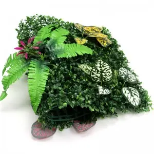 Artificial green plant artificial walls custom  and green flower wall artificial wall plant panel
