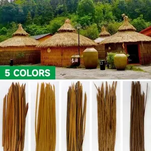 Durable Eco-friendly PE PVC Thatch Roof Synthetic Plastic Artificial Thatch Roof Tiles