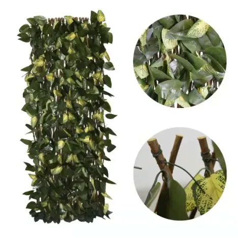 Big discounting Football Artificial Lawn - Artificial Plant Expandable Willow Fence Trellis Hedge With Different Leaves – Deyuan