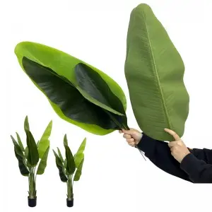 Bird of Paradise Plant Traveller Palm plastic trees 160CM artificial traveler banana Ravenala madagascariensis tree