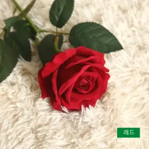 Artificial Red Flowers Pearl Flannel Silk Roses Faux Bridal Wedding Bouquet for Home Garden Party Floral Decor