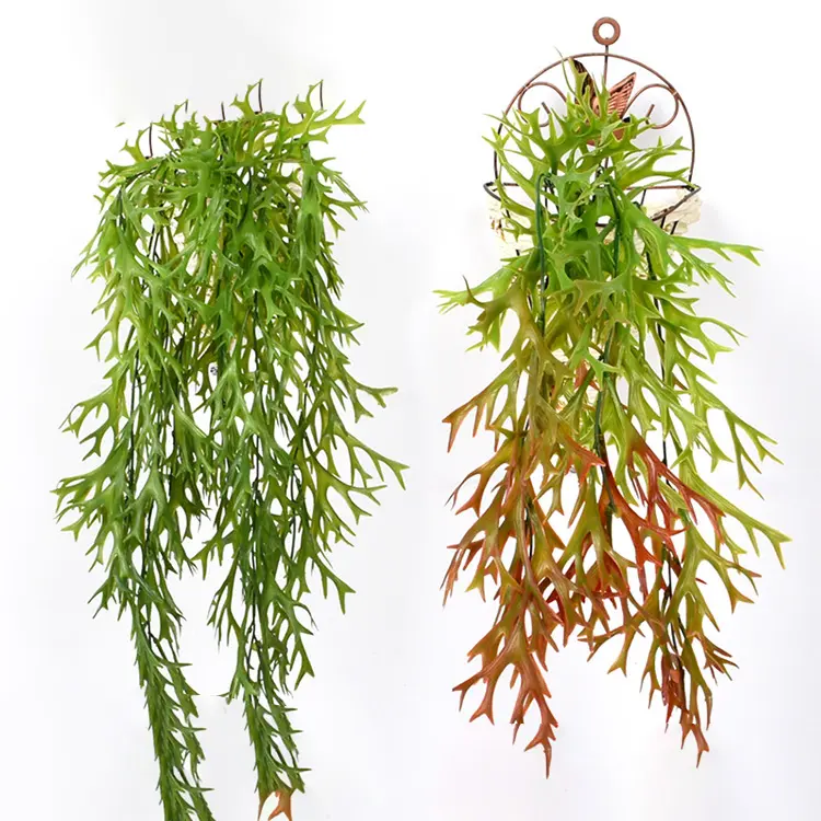 Artificial Football Lawn - Outdoor UV Resistant Artificial Fake Hanging Plants Curly Seaweed Ferns – Deyuan