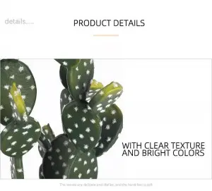 Tropical desert green plants indoor plastic plant artificial succulent cactus plants with potted for home decor