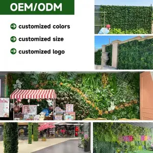 plant artificial walls Customized jungle style artificial plants wall for home decoration artificial green wall olive leaf