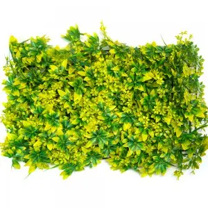 Plastic Leaf Foliage Wall Panel Boxwood Hedge Artificial Green Grass Wall for Vertical Garden Decor