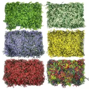 DYG Simulation Plastic Hanging Green System Artificial Flower Plant Backdrops Wall for Sale