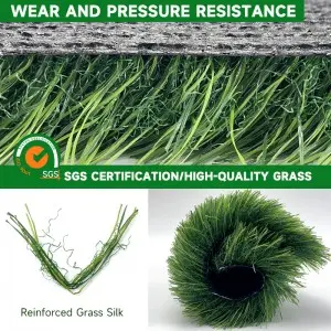 Artificial grass outdoor landscape synthetic turf grass outdoor tile synthetic grass lush green artificial turf for garden