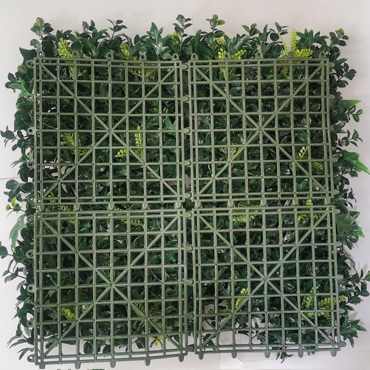 Artificial Turf Carpet - Anti-Uv Plastic Artificial Hedge Boxwood Panels Green Plant Vertical Garden Wall – Deyuan