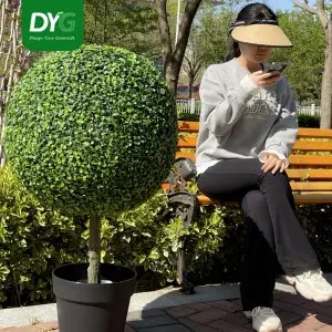 100cm Faux Green Topiary Ball Artificial Grass Leaves Ball Sphere for Outdoor Home & Event Decor Wedding & Festival Features