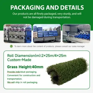 40mm Chinese lawn landscaping artificial grass carpet decoration outdoor artificial grass