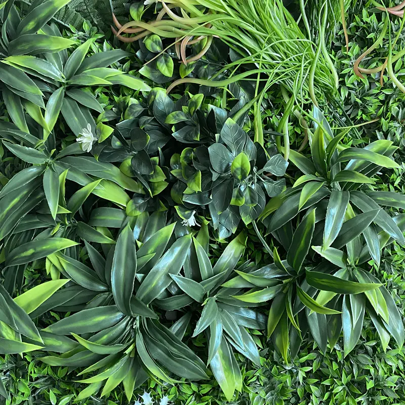 Hot Sale Factory Green Wall Decor - OEM/ODM UV Outdoor Fake Grass Hedge Jungle Vertical Plants Wall Artificial Wall Hanging Plant Green Grass Wall for Home Decoration – Deyuan