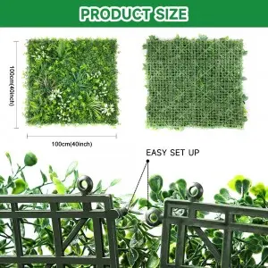 Vertical Garden Wall For Indoor Outdoor Decor UV Protection Plastic High Quality Green Plant Panels Tropical flavour