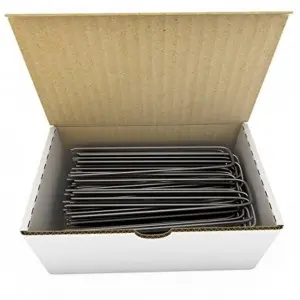 grass Sod Staple Stake Grass U-type Nail Steel Smooth Flat top Turf Nail