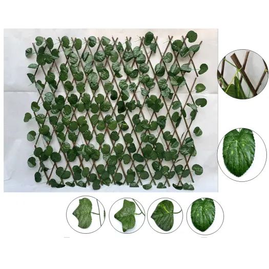 Artificial Moss Grass Wall For Decoration - wholesale artificial topiary ivy fence artificial foliage fence artificial expandable trellis hedge for garden decoration – Deyuan