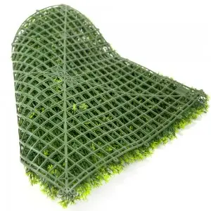 WHDY Customized artificial green wall panel boxwood foliage 50*50cm DIY for indoor outdoor decoration