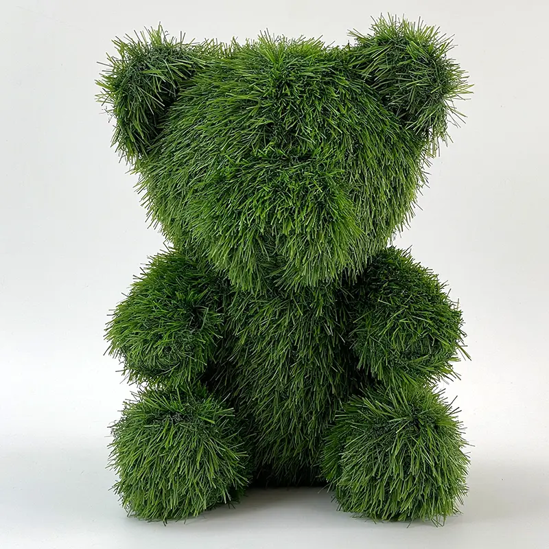 Artificial Topiary – Artificial Grass Garden Plush Topiary (Bear) Featured Image
