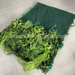 Wedding Greenery Wall White Green Hanging Plants Flower Wall 5D Roll up Green Walls